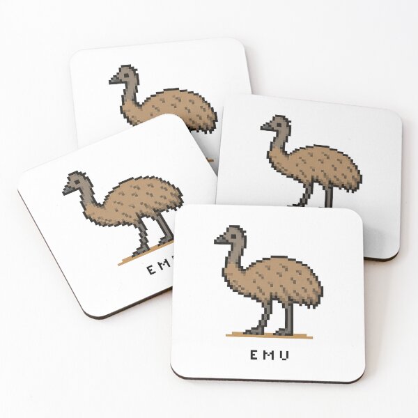 Item preview, Cute Pixel Art Emu - Retro 8-Bit Wildlife Design designed and sold by SLGA-Designs.