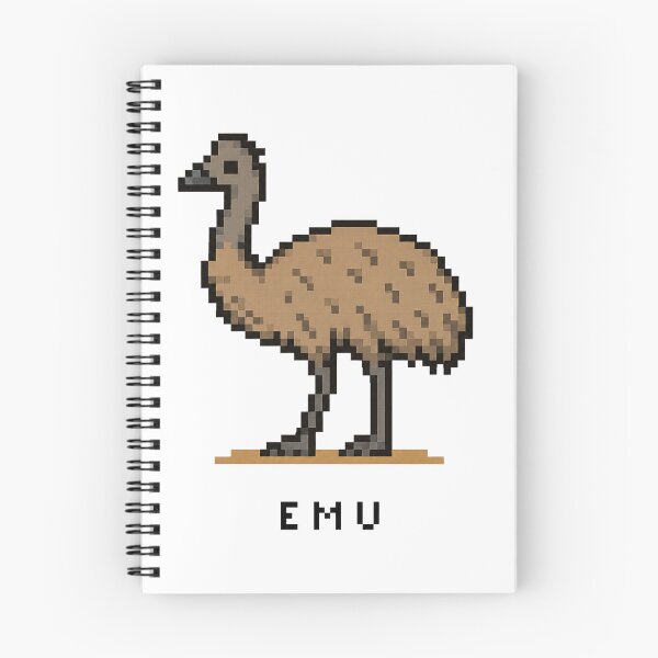 Item preview, Cute Pixel Art Emu - Retro 8-Bit Wildlife Design designed and sold by SLGA-Designs.