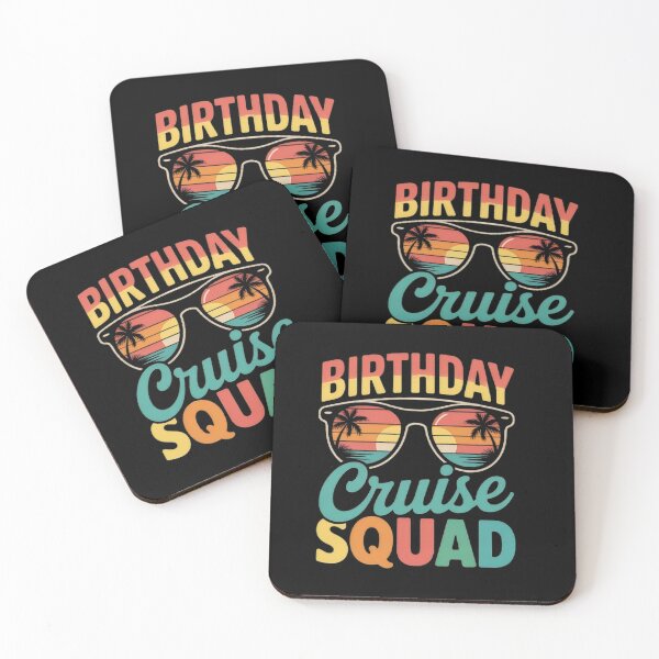 Item preview, It's My Birthday Cruise Funny Cruise Vacation Retro Sunset Birthday Party designed and sold by Zizo-DR44.