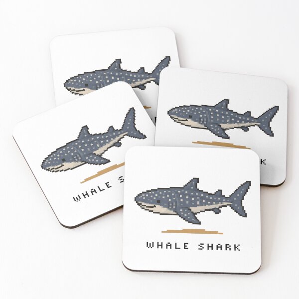 Item preview, Cute Pixel Art Whale Shark - Retro 8-Bit Wildlife Design designed and sold by SLGA-Designs.