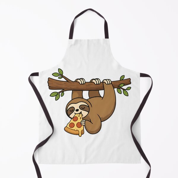 Item preview, Sloth Hanging with Pepperoni Pizza Slice designed and sold by Hooi-Boon-Sin.