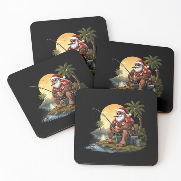 Item preview, Christmas In July Santa Hawaiian Xmas Fishing designed and sold by OlakunleOloroz.