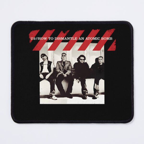Item preview, Four Men Sitting Band Red Striped Warning Hazard Pattern designed and sold by AMINI2002.