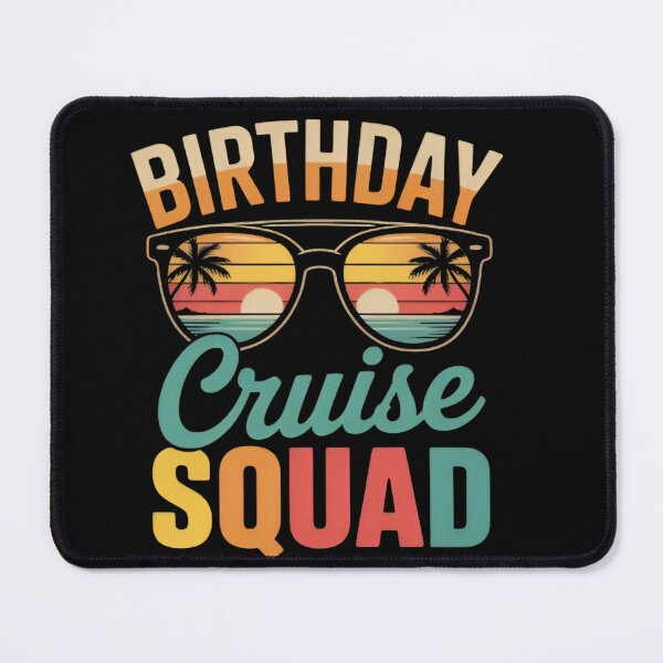 Item preview, Birthday Cruise Squad Retro Sunset Matching Cruise Group Vacation designed and sold by Zizo-DR44.