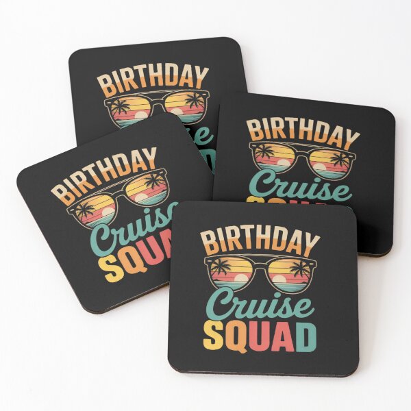 Item preview, Birthday Cruise Squad Retro Sunset Matching Cruise Group Vacation designed and sold by Zizo-DR44.