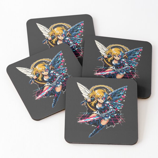 Item preview, Vintage Anime Neon Retro Cybernetic Fairy designed and sold by KungPowUnicorn.