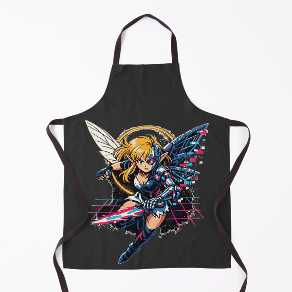 Item preview, Vintage Anime Neon Retro Cybernetic Fairy designed and sold by KungPowUnicorn.