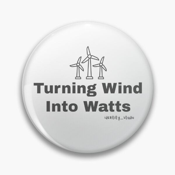 Item preview, Turning Wind Into Watts – Minimalist Renewable Energy Engineer designed and sold by Identity Studio.