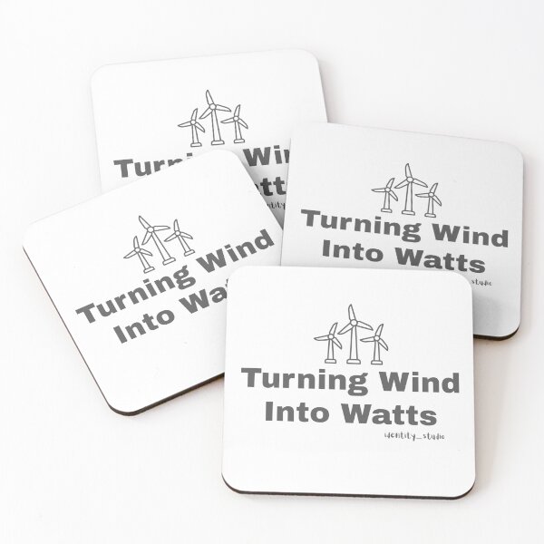 Item preview, Turning Wind Into Watts – Minimalist Renewable Energy Engineer designed and sold by Identity Studio.