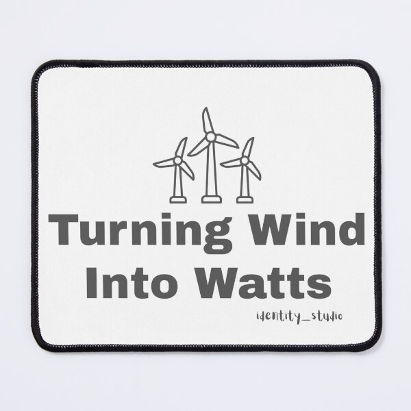 Item preview, Turning Wind Into Watts – Minimalist Renewable Energy Engineer designed and sold by Identity Studio.