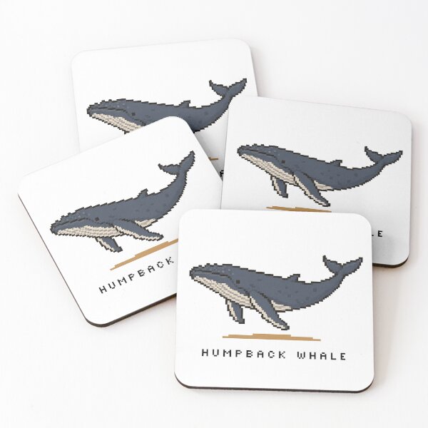 Item preview, Cute Pixel Art Humpback Whale - Retro 8-Bit Wildlife Design designed and sold by SLGA-Designs.