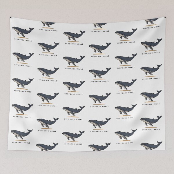 Item preview, Cute Pixel Art Humpback Whale - Retro 8-Bit Wildlife Design designed and sold by SLGA-Designs.