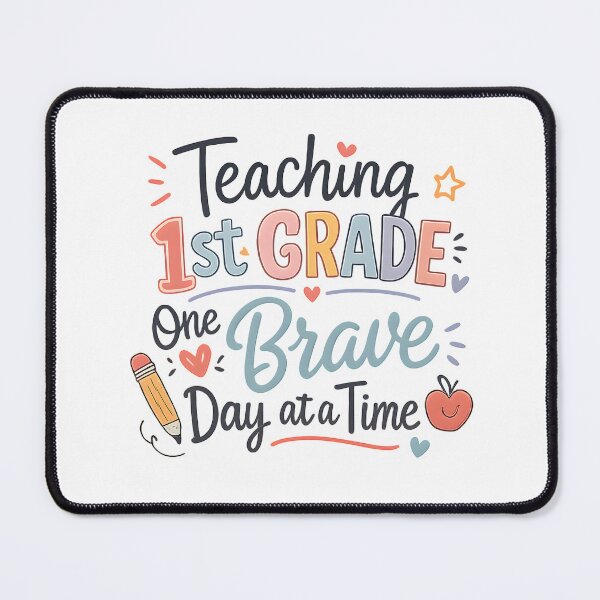 Item preview, Teaching 1st Grade One Brave Day At A Time Teacher T-Shirt | Funny First Grade Teacher Gift designed and sold by FestivityFinds.