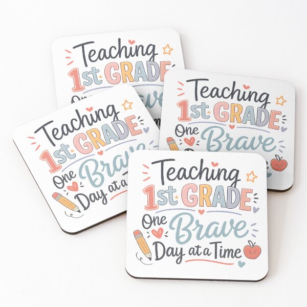Item preview, Teaching 1st Grade One Brave Day At A Time Teacher T-Shirt | Funny First Grade Teacher Gift designed and sold by FestivityFinds.