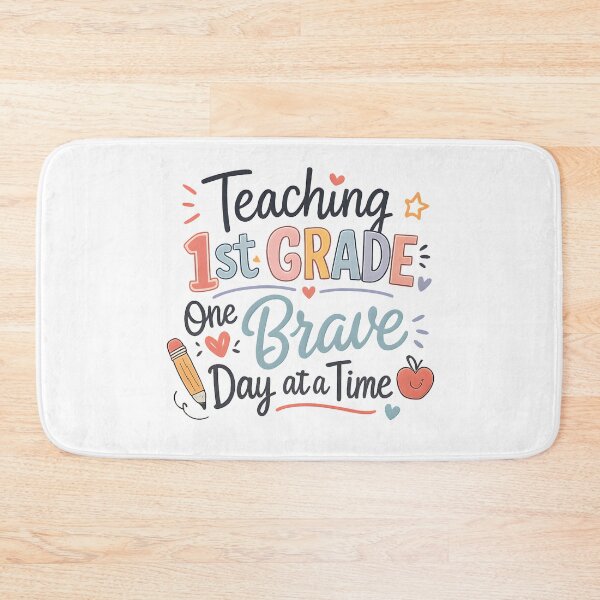 Item preview, Teaching 1st Grade One Brave Day At A Time Teacher T-Shirt | Funny First Grade Teacher Gift designed and sold by FestivityFinds.