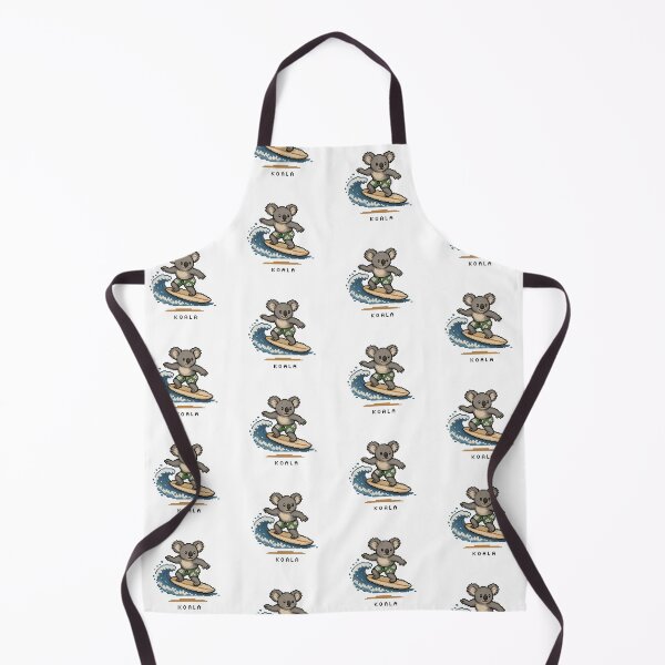 Item preview, Cute Pixel Art Surfing Koala - Retro 8-Bit Wildlife Design designed and sold by SLGA-Designs.