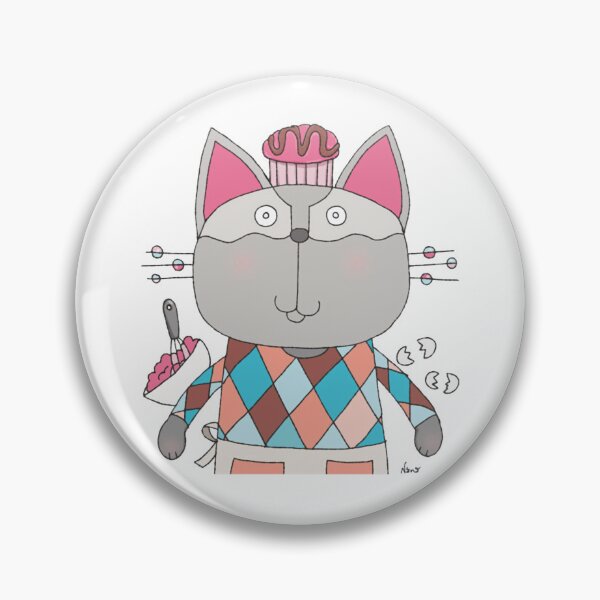 Item preview, Lovely Patisserie Raspberry Chocolate Cupcake Cat Graphic designed and sold by AnanamorphArter.