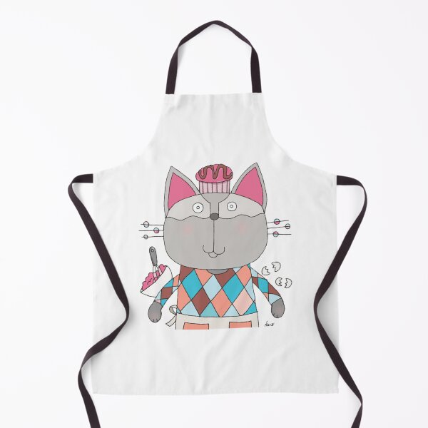 Item preview, Lovely Patisserie Raspberry Chocolate Cupcake Cat Graphic designed and sold by AnanamorphArter.