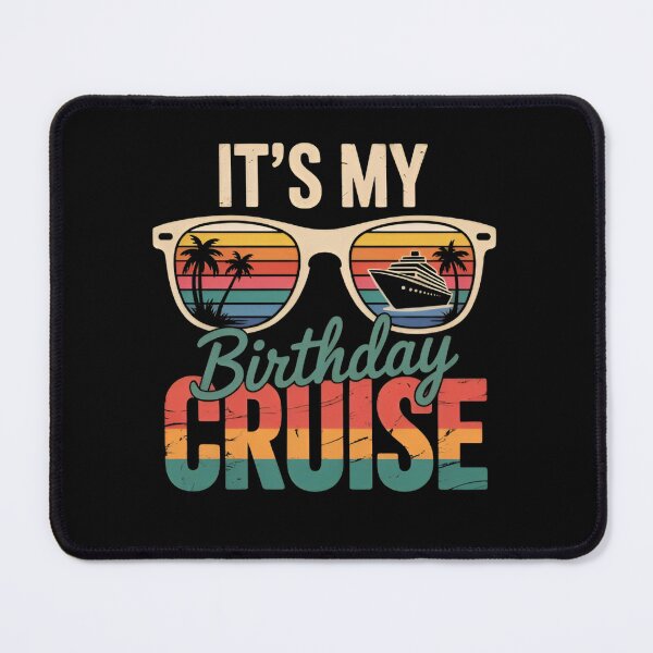 Item preview, Birthday Cruise Squad Sunglasses Retro Beach Tropical Vacation Cruise designed and sold by Zizo-DR44.
