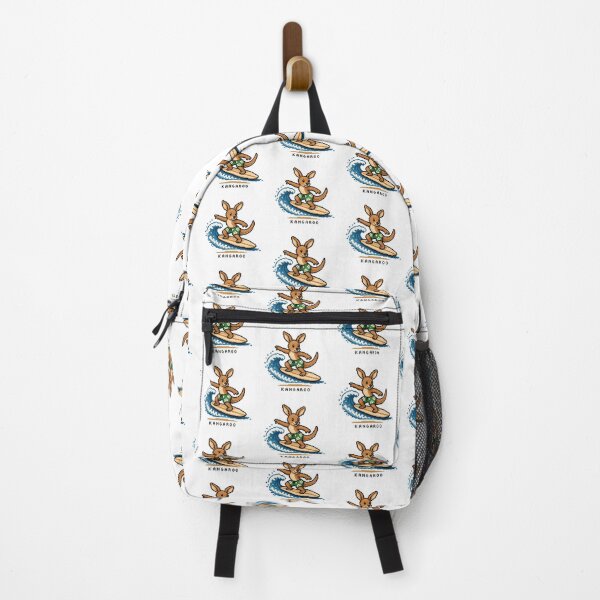 Item preview, Cute Pixel Art Surfing Kangaroo - Retro 8-Bit Wildlife Design designed and sold by SLGA-Designs.