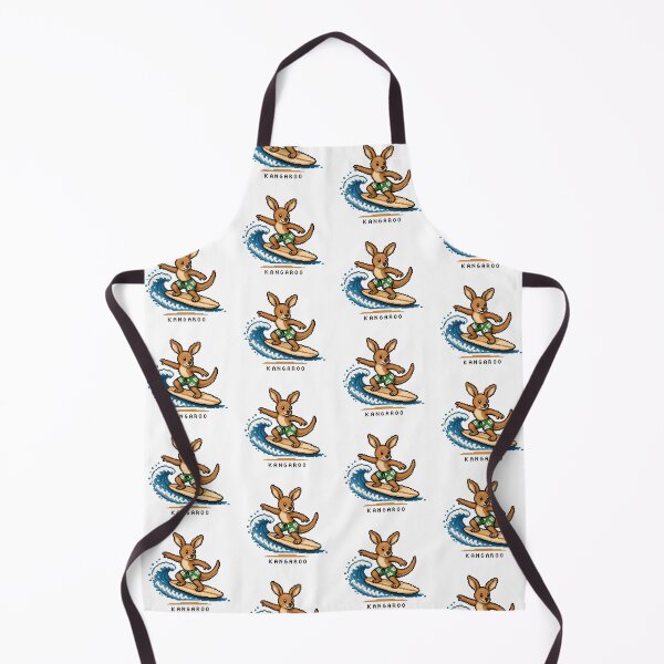 Item preview, Cute Pixel Art Surfing Kangaroo - Retro 8-Bit Wildlife Design designed and sold by SLGA-Designs.