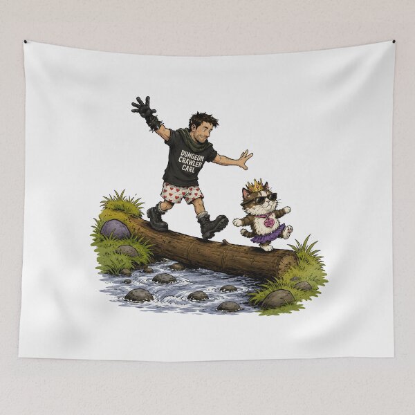 Item preview, Dungeon Crawler Carl and Princess Donut X Calvin and Hobbes designed and sold by Har-vee.