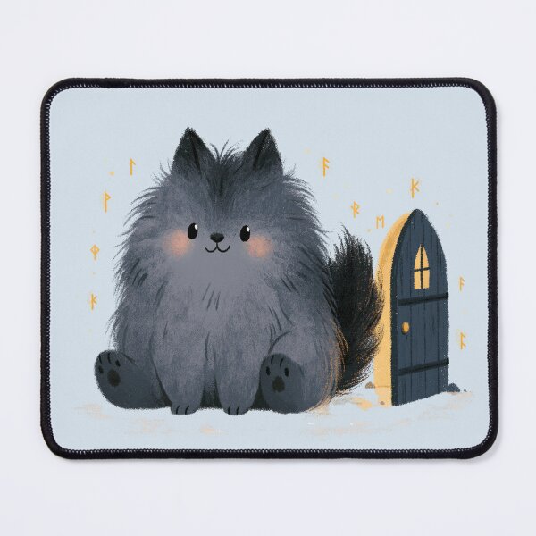 Item preview, Baby Garmr: The Little Guardian of Helheim designed and sold by Artmugic.