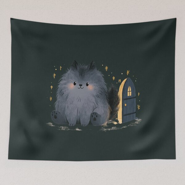 Item preview, Baby Garmr: The Little Guardian of Helheim designed and sold by Artmugic.