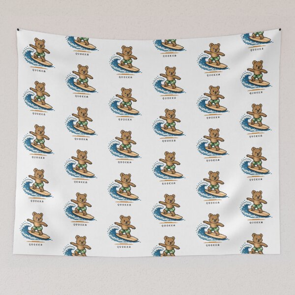 Item preview, Cute Pixel Art Surfing Quokka - Retro 8-Bit Wildlife Design designed and sold by SLGA-Designs.