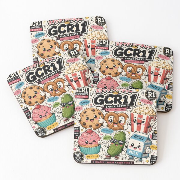 Item preview, GCR1 Snack Party – Kawaii Food Friends designed and sold by GCR1.