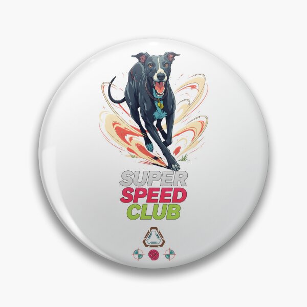 Item preview, Super Speed Club - Dynamic Greyhound Dog Racing Art designed and sold by m-yoga-store.
