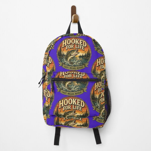 Item preview, Vintage Fishing Hooked For Life designed and sold by richiebenny.