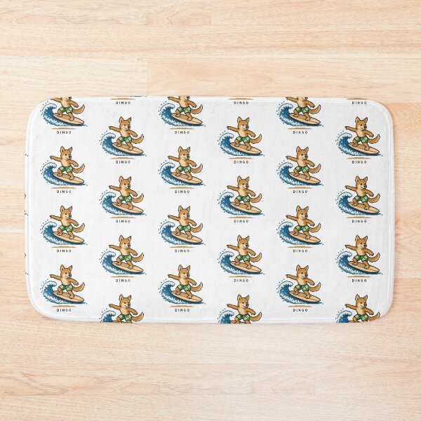 Item preview, Cute Pixel Art Surfing Dingo - Retro 8-Bit Wildlife Design designed and sold by SLGA-Designs.