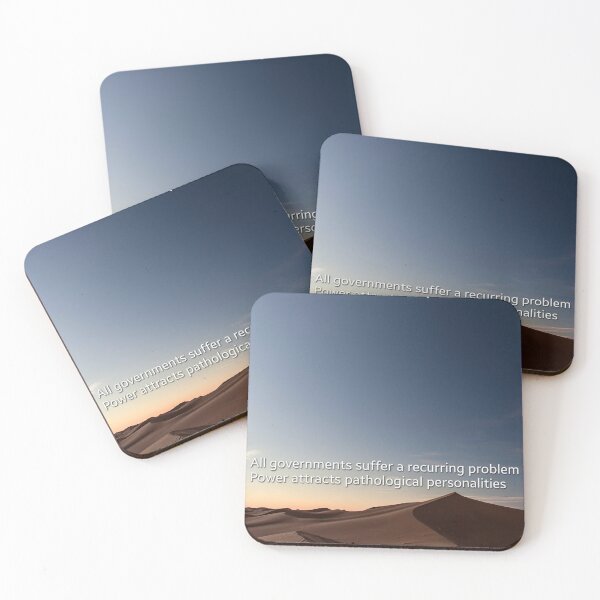 Item preview, Power Attracts Pathological Personalities Desert Quote Art designed and sold by FineArtShirts.