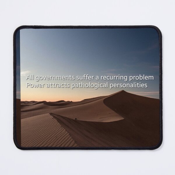 Item preview, Power Attracts Pathological Personalities Desert Quote Art designed and sold by FineArtShirts.