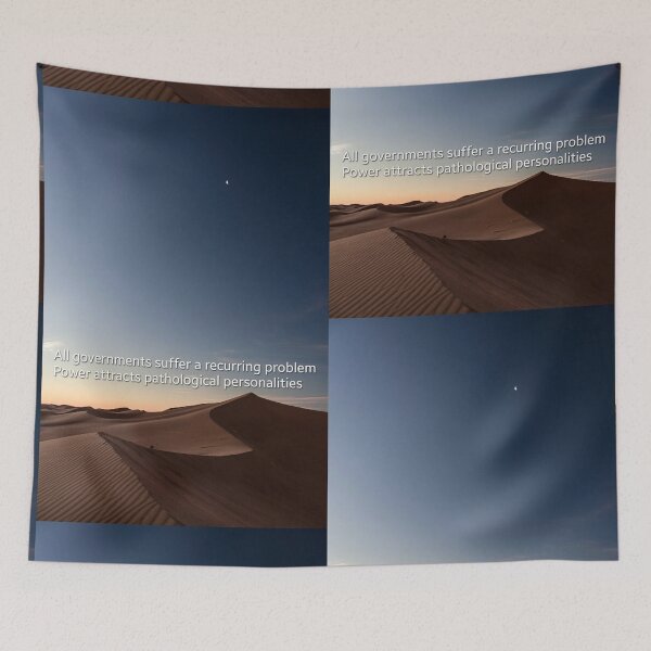 Item preview, Power Attracts Pathological Personalities Desert Quote Art designed and sold by FineArtShirts.