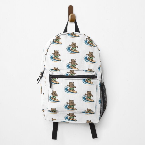 Item preview, Cute Pixel Art Surfing Wombat - Retro 8-Bit Wildlife Design designed and sold by SLGA-Designs.