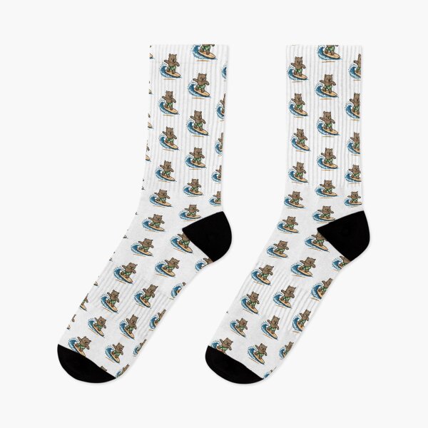 Item preview, Cute Pixel Art Surfing Wombat - Retro 8-Bit Wildlife Design designed and sold by SLGA-Designs.
