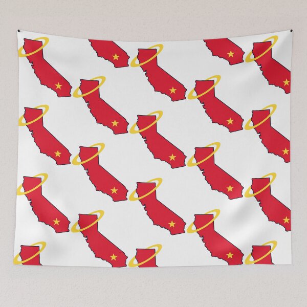 Item preview, Red Map With Yellow Star And Circle On Top designed and sold by poilansvoism.