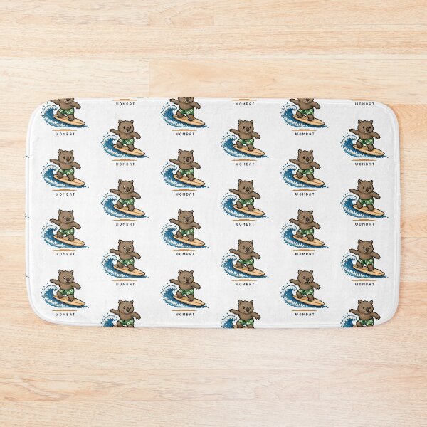 Item preview, Cute Pixel Art Surfing Wombat - Retro 8-Bit Wildlife Design designed and sold by SLGA-Designs.