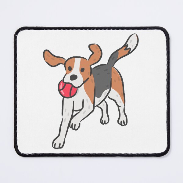 Item preview, Cheerful Beagle dog running and panting happily cartoon. designed and sold by monkik.