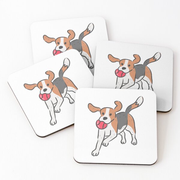 Item preview, Cheerful Beagle dog running and panting happily cartoon. designed and sold by monkik.