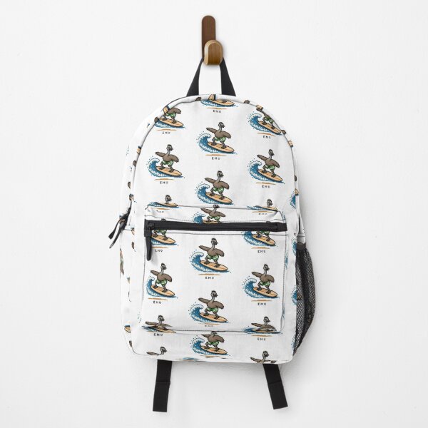 Item preview, Cute Pixel Art Surfing Emu - Retro 8-Bit Wildlife Design designed and sold by SLGA-Designs.