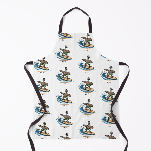 Item preview, Cute Pixel Art Surfing Emu - Retro 8-Bit Wildlife Design designed and sold by SLGA-Designs.