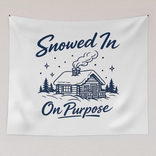 Item preview, Snowed In On Purpose Tee, Quiet Winter Graphic designed and sold by PhylonBoxx.