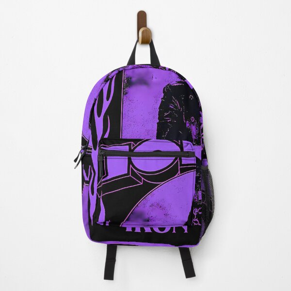 Item preview, Long Hair Guitarist Portrait Purple Flames Frame designed and sold by DevDesignes.