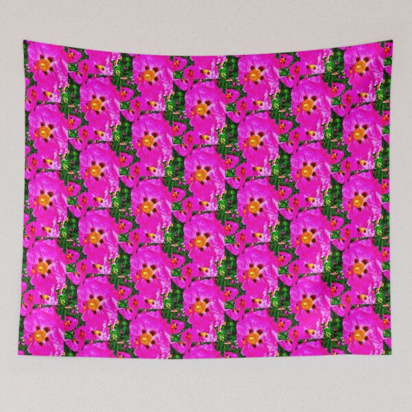 Item preview, Pink and Orange Cistus Flowers designed and sold by KaleidoscopeMeg.