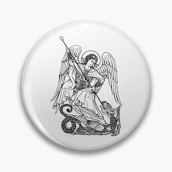 Item preview, Saint Michael Archangel And The Dragon designed and sold by poilansvoism.