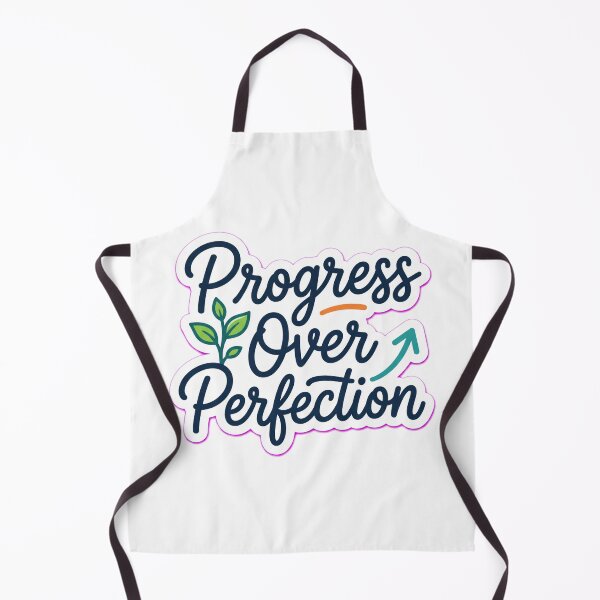 Item preview, Progress Over Perfection Motivational Quote Self Improvement Die-Cut Decal designed and sold by MR4me.