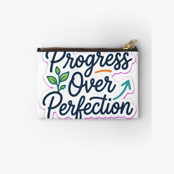 Item preview, Progress Over Perfection Motivational Quote  Self Improvement Die-Cut Decal designed and sold by MR4me.